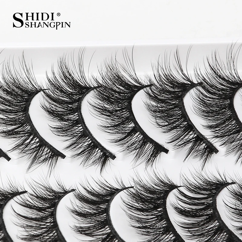 3D Faux Mink Eyelashes Eyelash Extension Eyelash Extensions Eyelash Extension Lashes Fake Eyelashes False Eyelashes Natural Thick Long False Eyelashes Dramatic Fake Lashes Makeup Extension Faux Cils maquiagem 10/5 Pairs