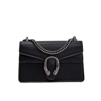 

2020 new ladies messenger bag fashion chain shoulder messenger bag simple soft bread cover small square bag