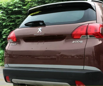 

Car styling stainless steel rear trunk cover trim 3pcs for Peugeot 2008 2015 2016 2017 2018