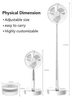 

USB Eletric Fan Humidifying Hydration Water Spray Fan Desk Lamp Fan Floor Standing Fan Folding Fan Portable Telescopic Floor Fan