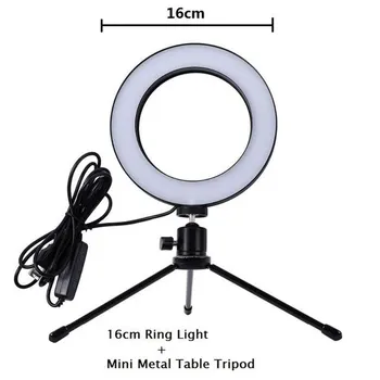 

LED Studio Camera Ring Light Photo Phone Video Annular Lamp With Tripods Selfie Stick Ring Fill Light For Canon Nikon Camera