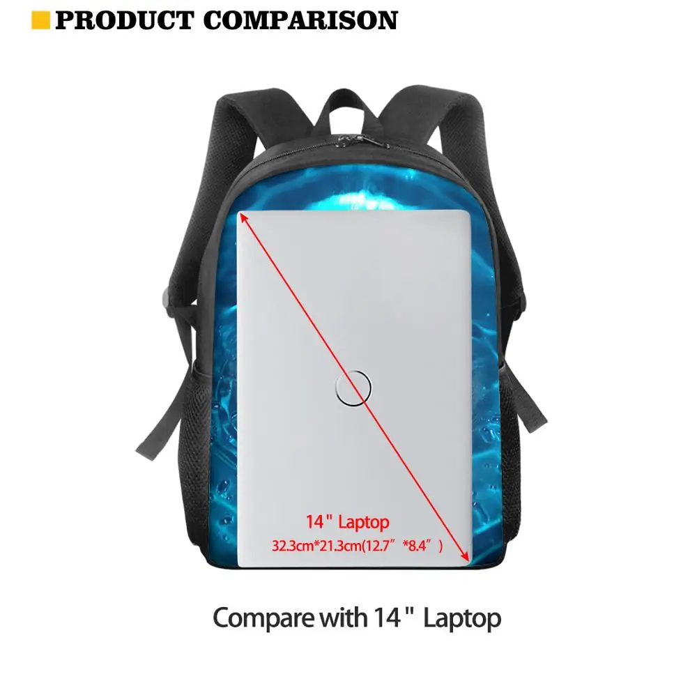 15” Custom School Bags Cute Popsicle Prints Kids Backpack For Boys Girls School Book Bags Primary Schoolbag Student Bagpack