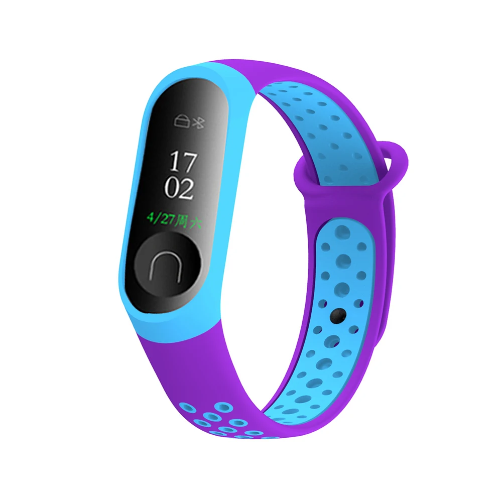 10 Для Xiaomi Mi Band 3 4 ремешок для часов спортивный стиль сменный ремешок для часов водонепроницаемый силиконовый кронштейн для Xiaomi Mi 3 4 серии - Цвет: 10