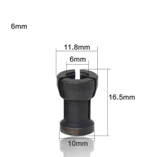 Adaptador de precisión de alta precisión, enrutador de vástago, soporte de adaptadores de 6mm/6,35mm/8mm, 3 unids/lote 4