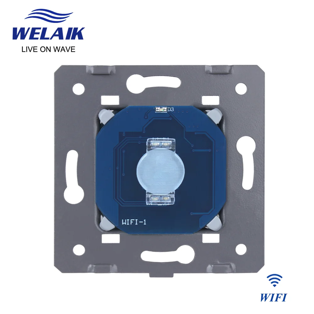 WELAIK EU Tuya WiFi Alexa Touch Switch 1 ~ 1000W 1Gang1Way Smart Wall Light Lamp Switch A911-WIFI