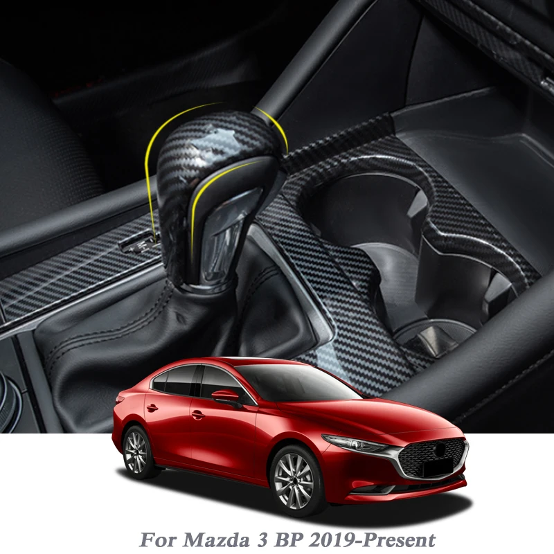 Автомобильный Стайлинг ABS хром для Mazda 3 BP-Н. В., ручка переключения передач, крышки, внутренние украшения, крышка, наклейки для автомобиля, аксессуары