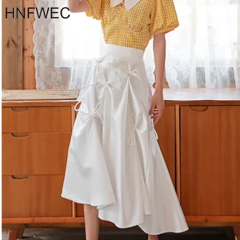 

2020 new summer fashion high waist asymmetrical drawstring rope pulling halfbody skirt female student styles U169
