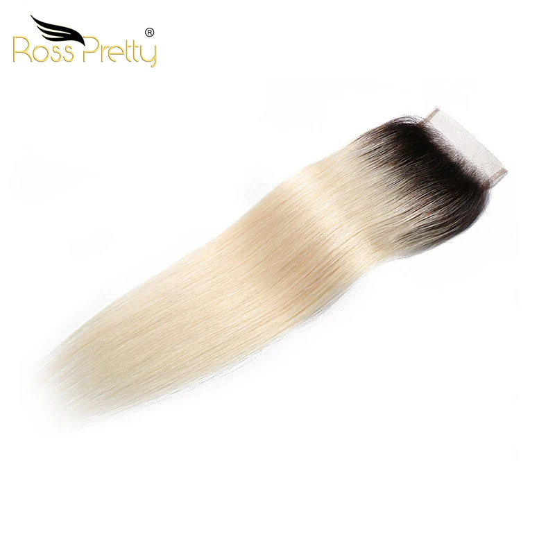 Кружевное закрытие цвет 1b блонд предварительно выщипывание с закрытием волос