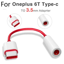 Для Oneplus 6T 7 7T Pro Usb type C до 3,5 мм адаптер для наушников Aux аудио для One Plus 6t Usb-c музыкальный конвертер Кабель