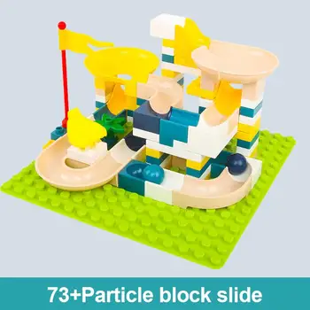 

41-101PCS Marble Race Run Block Compatible Duploed Building Blocks Funnel Slide Blocks DIY Big Bricks Toys for Children Gift