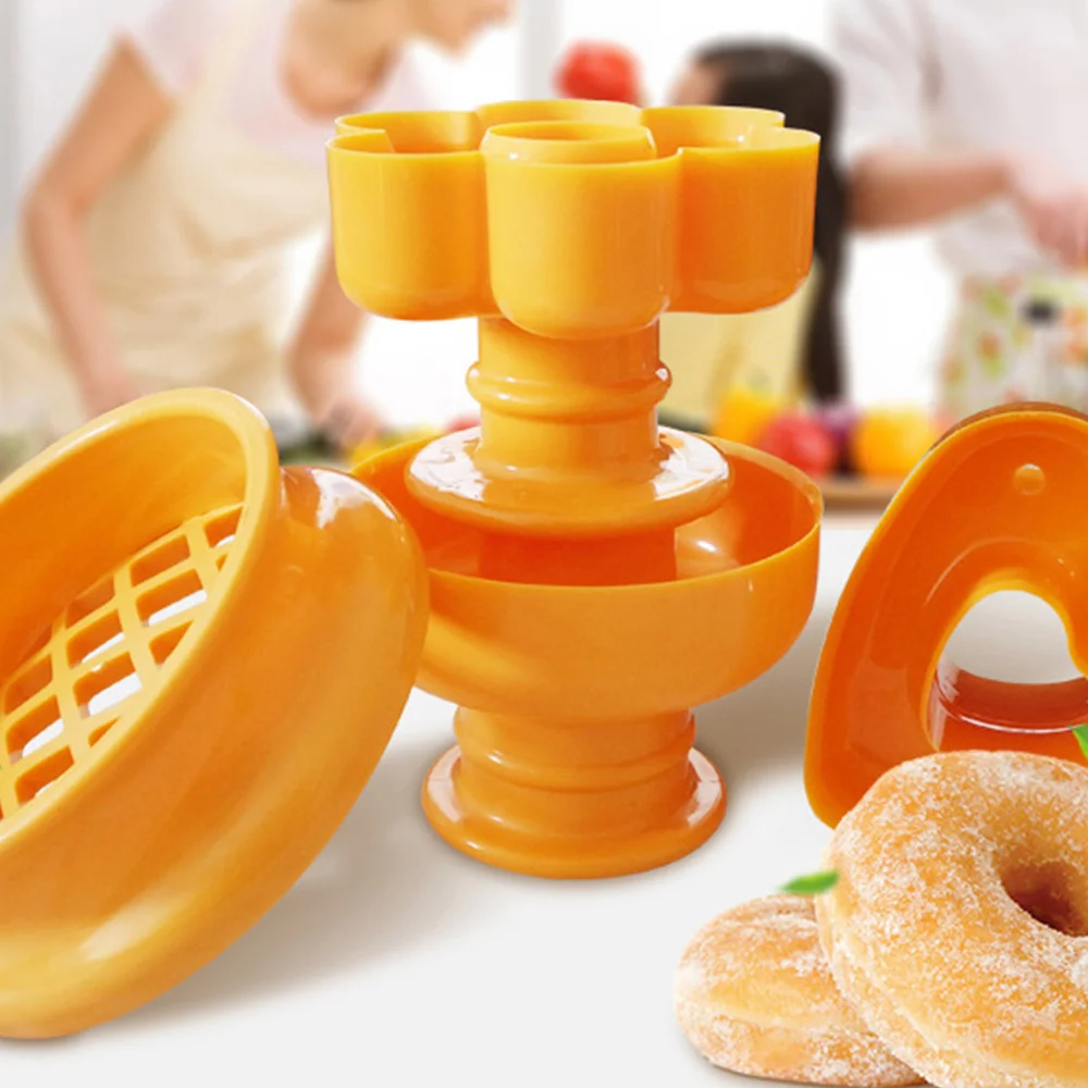 4pcs Desserts Mold Kitchen Bread Patisserie Bakery Baking Tools Cutter DIY Food Cookie Cake Stencil Doughnut Maker Mould