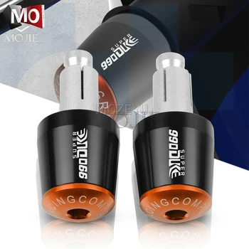 

7/8" 22mm Motorcycle Handlebar Grips End Handle Bar Cap End Plug For KTM 990 Super Duke R 2005-2012 2006 2007 2008 2009 2010