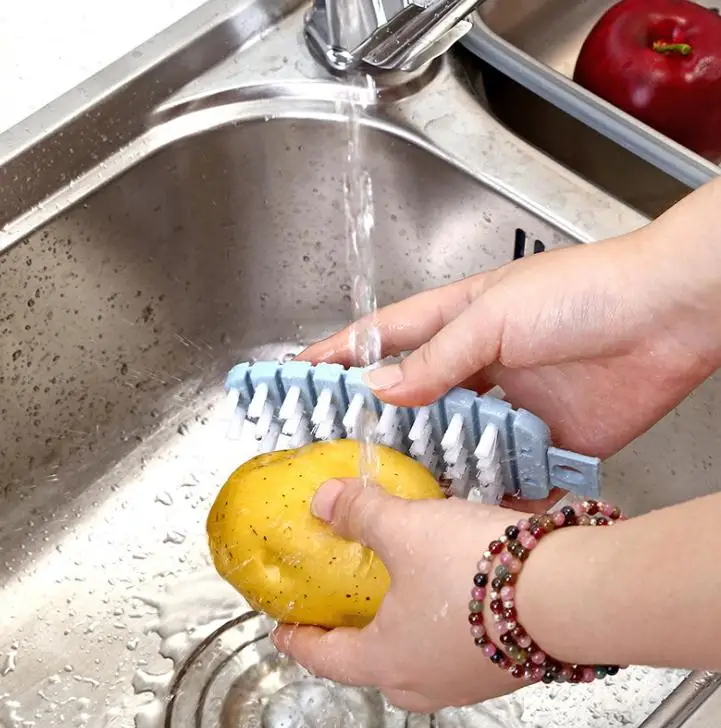 Шт. 1 шт. силиконовые щетка для картофеля морковь кисточки Multi function овощей и