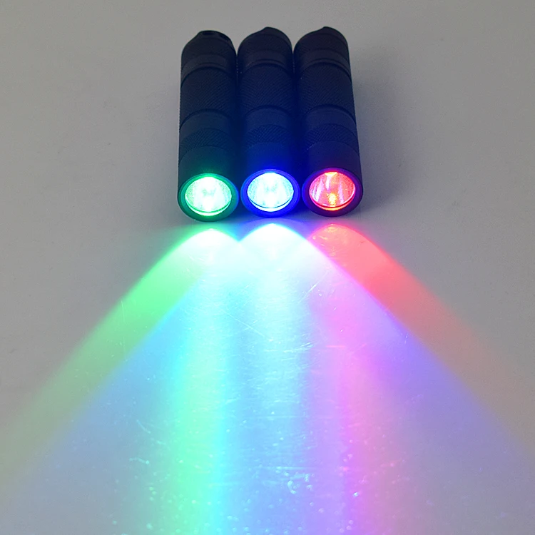 

Green/Red/Blu-ray MINI Tactical Torch Lamp MINI FlashlighT CREE XPE R5 LED Flashlight Light For Fishing Hunting Detector