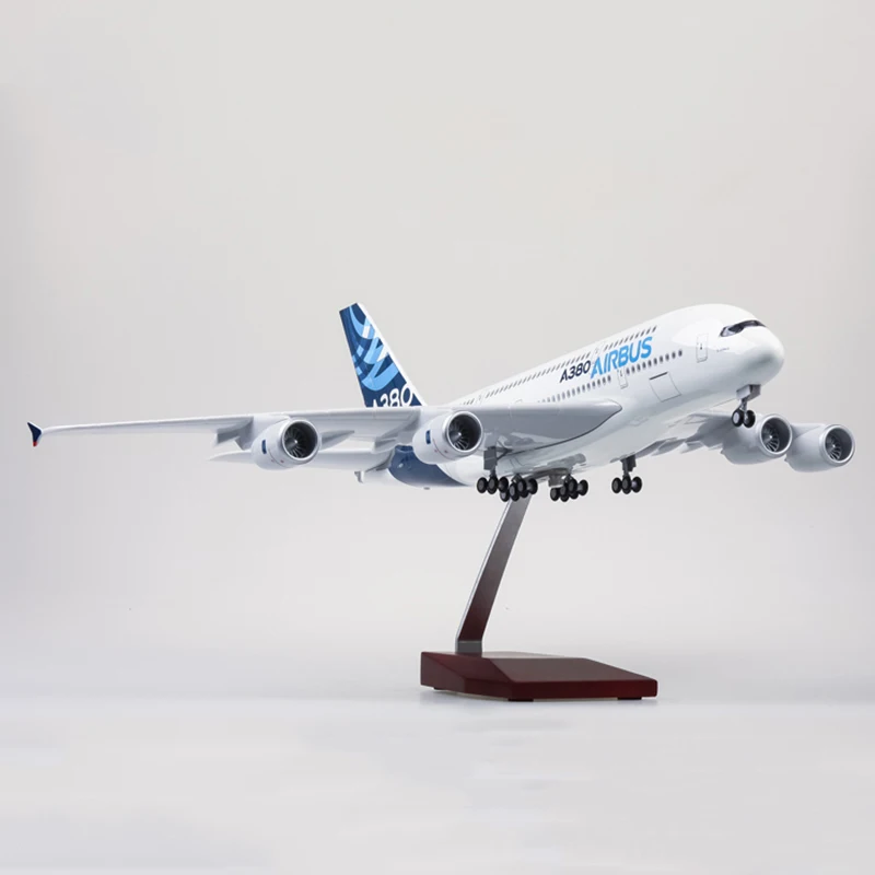 1/160 масштаб 50,5 см самолет Airbus A380 прототип авиакомпания Модель W светильник и колеса литой пластик смолы самолет для сбора