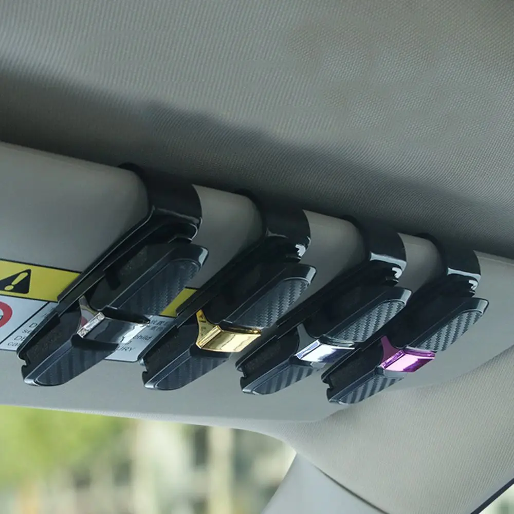 Closeout Cases Sunglasses-Holder Auto-Accessories Car-Sun-Visor Portable Ticket-Card-Clamp ABS aVjVoWRag