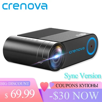

CRENOVA HD 720P LED Projector For 1080P Wireless WiFi Sync Display Video Projector 3D HDMI VGA AV Proyector pk YG 620