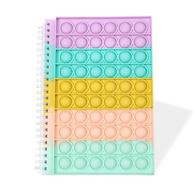 Силиконовый блокнот для пальцев фиджет-игрушки с пузырьками декомпрессии