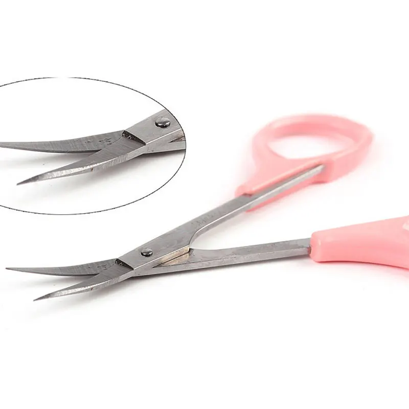 1Pc Stainless Steel Eyebrow Scissors Eyelash Nose Hair Remover Trimmer Makeup Tools Nail Dead Skin Remover Clips 6