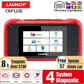 

LAUNCH X431 CRP123E OBD2 Code Reader For Engine ABS SRS Transmission systems Launch OBDII diagnostic tool CRP123 E Free Update