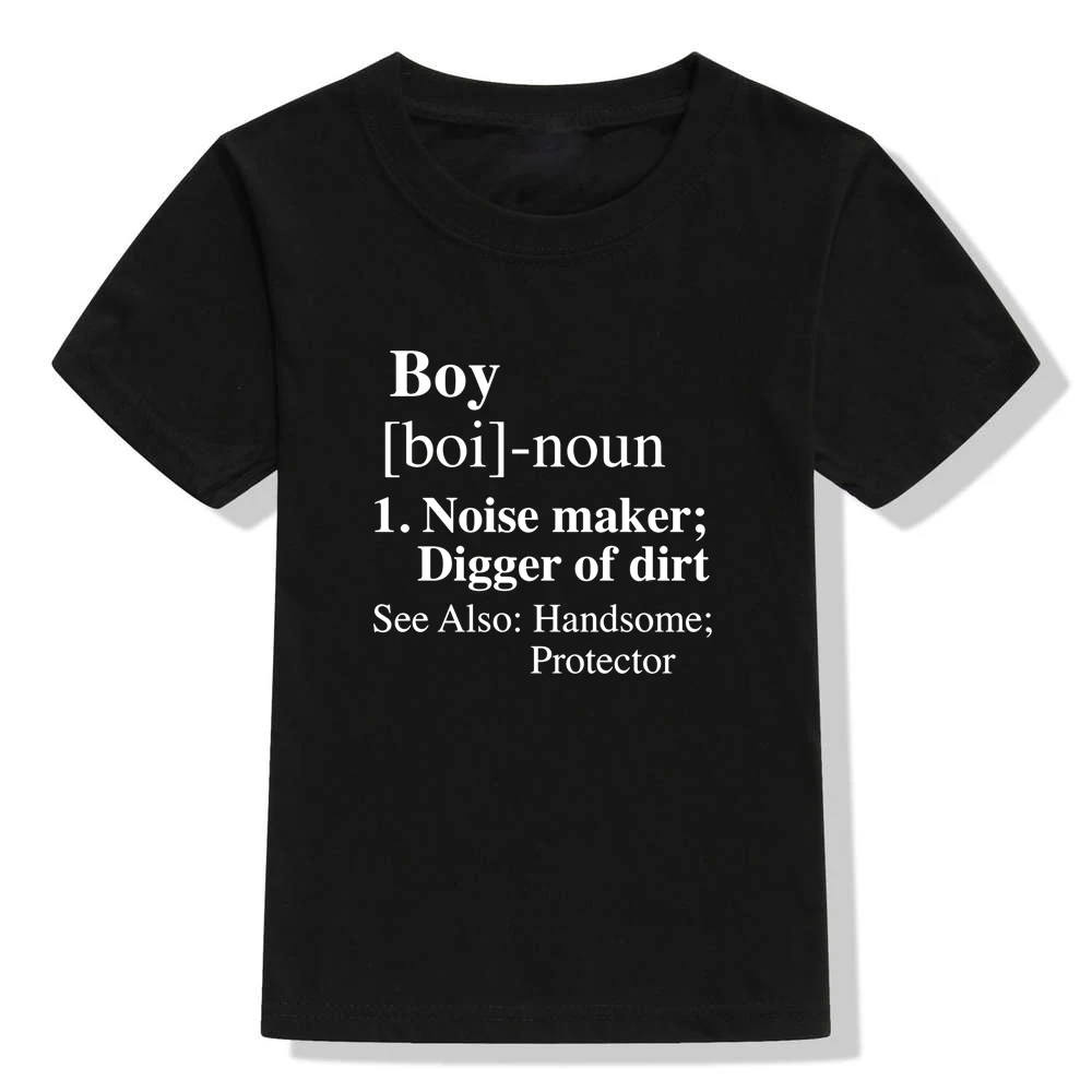 Детская футболка для мальчиков с принтом «noise Maker», «Digger of Dirt» футболка для мальчиков повседневная детская забавная футболка для малышей, лидер продаж, Прямая поставка
