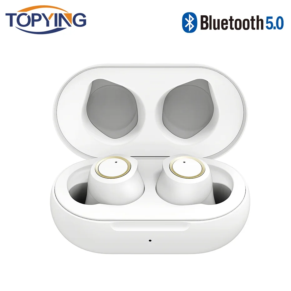 TOPYING TWS мини наушники V5.0 Bluetooth настоящие стерео беспроводные гарнитуры IPX5