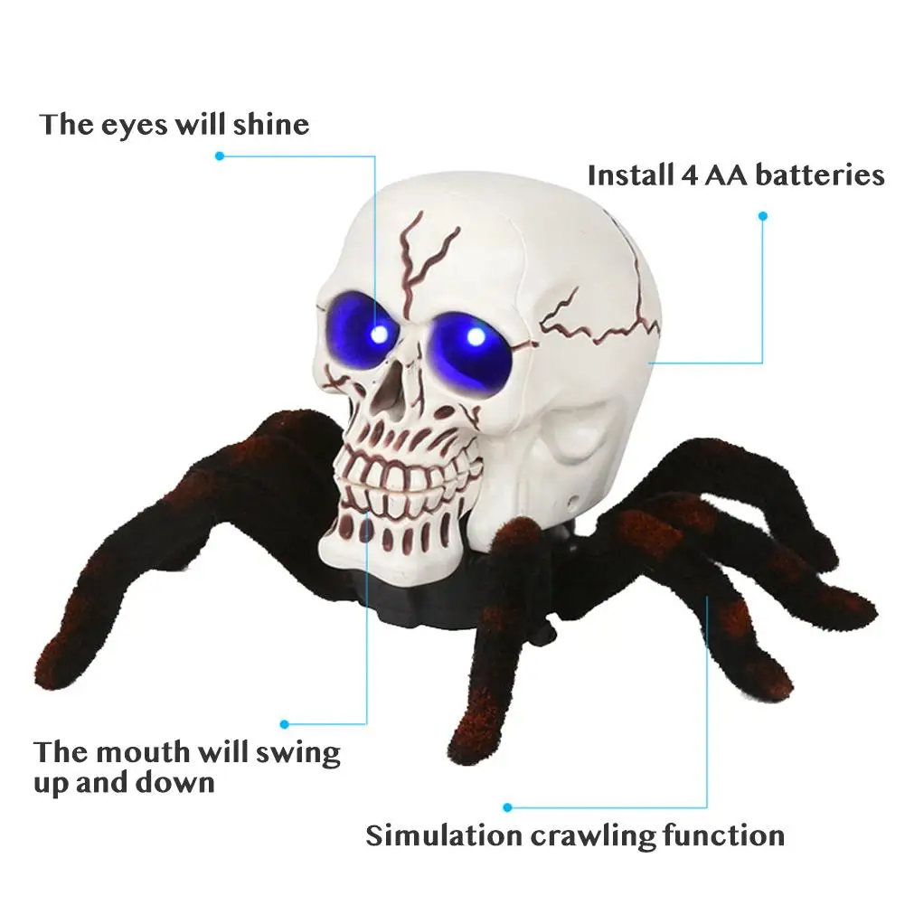Паук на пульте управления игрушка для скалолазания на стену паук Подарочная модель для праздника Хэллоуин Рождество