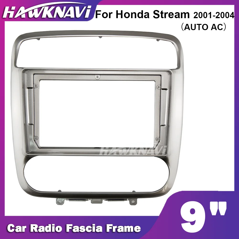 Hawknavi 9 дюймов 2 Din автомобильный радиоприемник рамка для Honda Stream 2001-2004 Авто AC