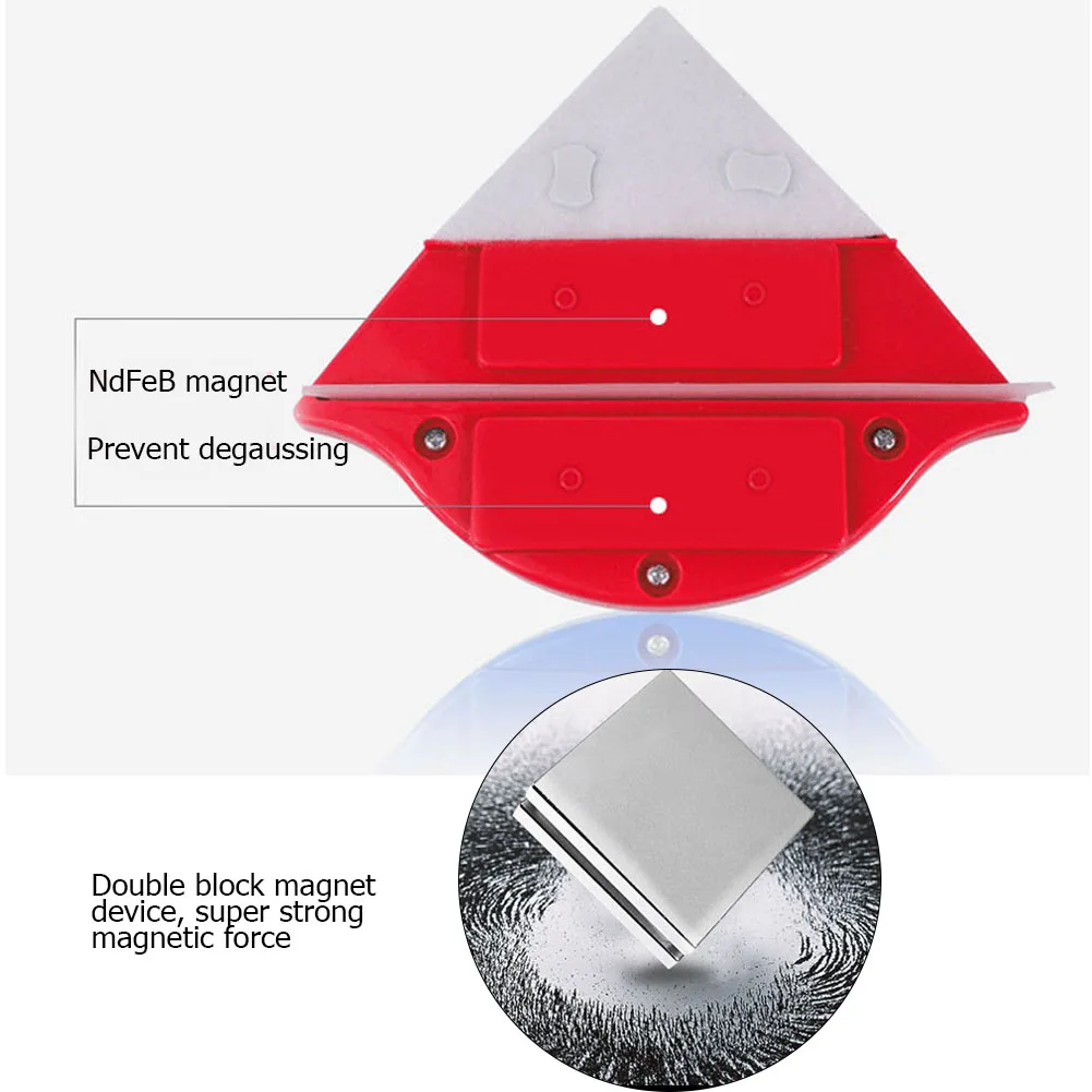 Домашняя 3-30 мм для чистки окон двухсторонняя Магнитная Щетка стеклоочистителя Щетка для очистки стекла инструмент для мытья окон стеклянная щетка чистящий инструмент