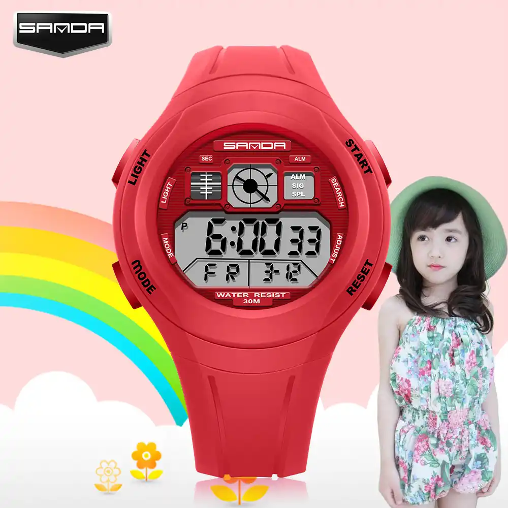 girls watch with alarm