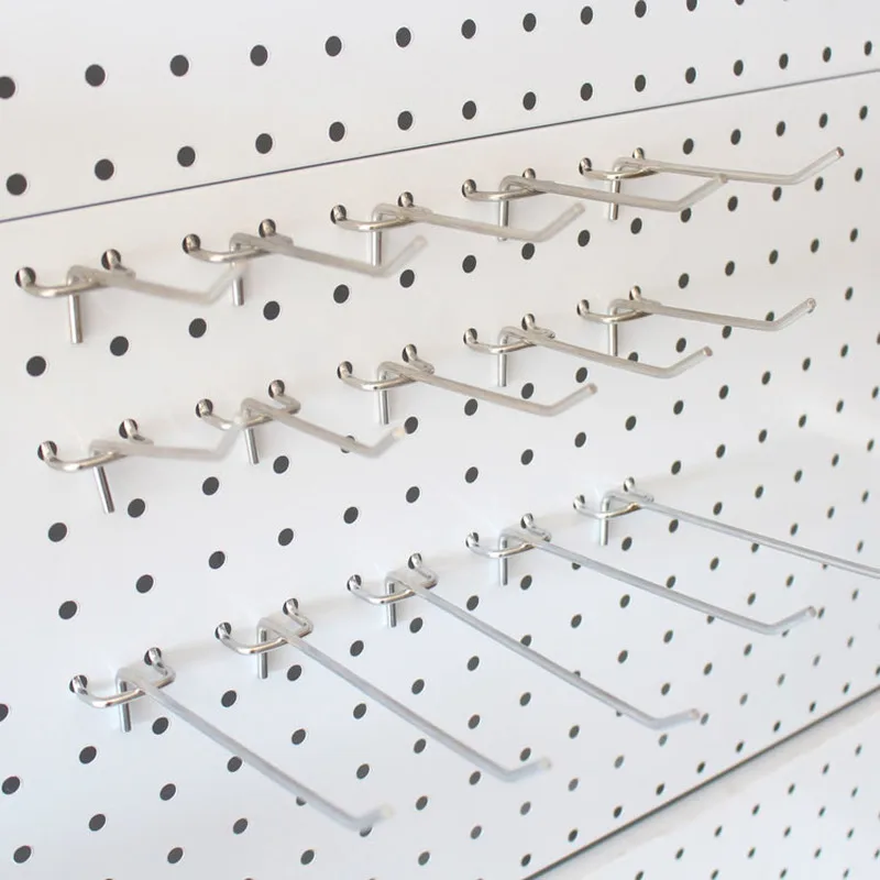 2pcSMetalPegboardHooksSlatwallShelfHangerstoreDisplayHooksfor