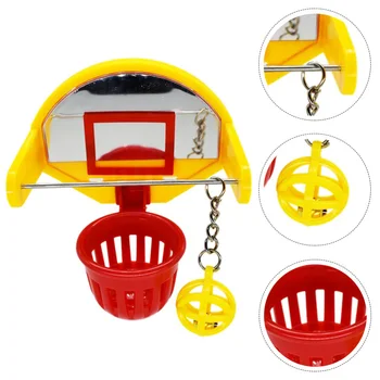 

Bird Basketball Toy Plastic Mini High Quality Parrot Toy Parrot Basketball Toy Parrot Bite Toy for Pet Bird Parrot