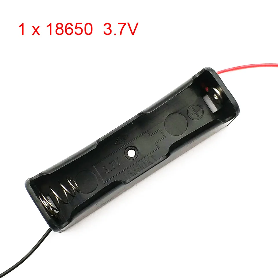 Новый пластиковый 1X18650 3 7 V чехол для аккумулятора 18650 Держатель батареи с проводами DIY V| |