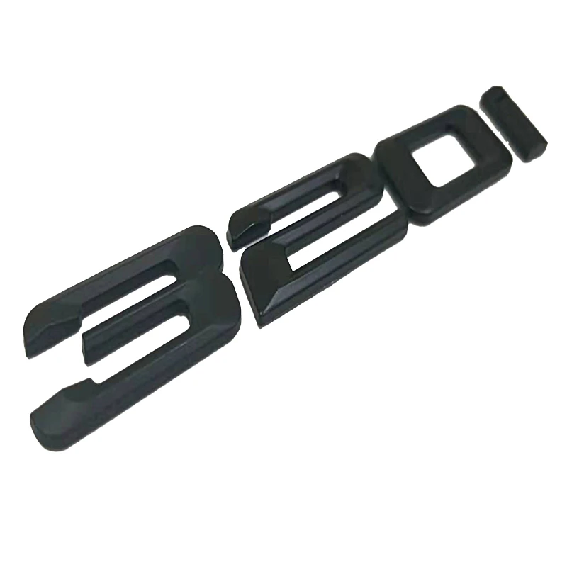 Матовая черная новая наклейка для машины цифры 3D ABS значок эмблема хром логотип BMW