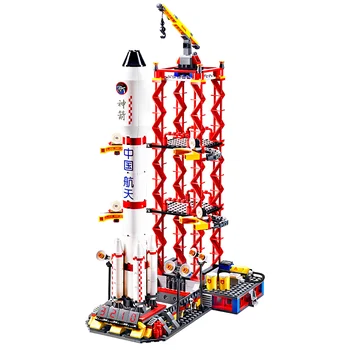 

753pcs GUDI SHENZHOU 10 Launch Center space Model Block Bricks Educational gifts for kids Collection VALUE GIFTS лего brinquedos