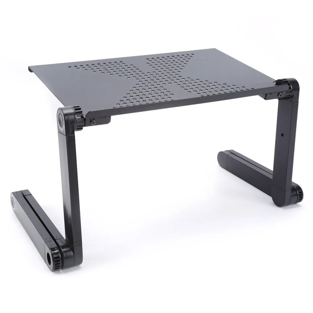 

Foldable Adjustable Laptop Bed PC Table Stand Lap Computer Notebook Desk Notebook Tray Table Desk Stand With Mouse Pad For Sofa