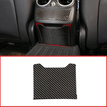 

Real Carbon Fiber Rear ashtray anti-kick panel 3D Sticker For Mercedes Benz C Class W205 C180 2016-2019 Interior Accessories