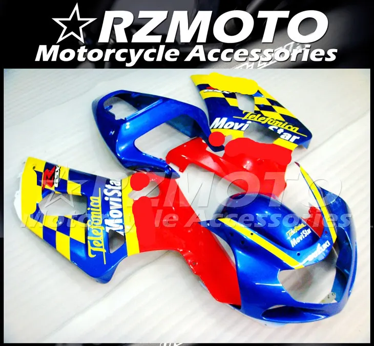ABS мотоцикл обтекатель комплект для SUZUKI GSXR600 750 K1 2000-2003 год кузов литья под давлением Магазин № 1025