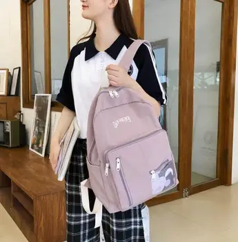 

Backpack Women Backpack Solid Color Female casual Bag 2020 Fashion School Bag For Teenage Girl Children Backpacks Travel Bag