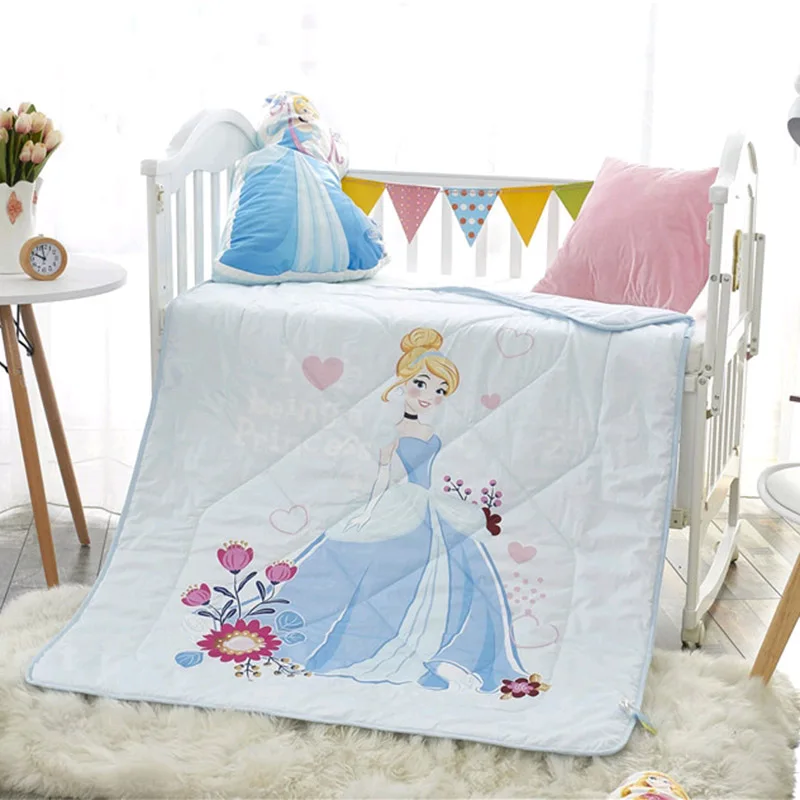 Couette d'été princesse raiponce cendrillon | Couverture pour lit de bébé filles et garçons, 120x150CM, cadeau pour les vacances à la maternelle