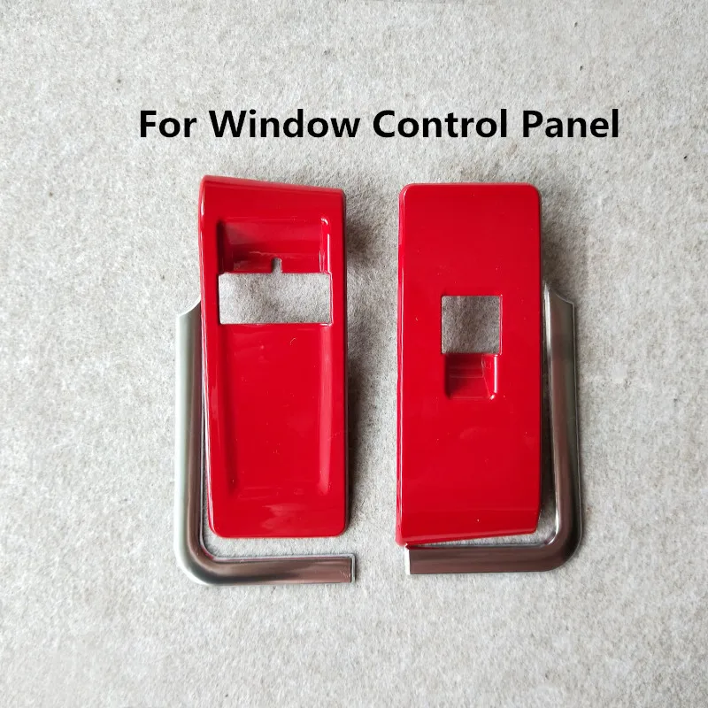 For Window Control Red Car Interior Styling A/C Window Control Panel Cover Shift Knob Gear Panel Moulding Trim for Volkswagen Beetle 2013 - Название цвета: For Window Control