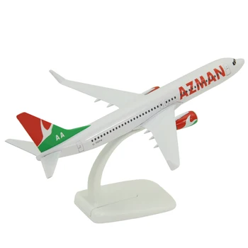 

20cm Solid Alloy Airplane Model Boeing 737-800 Nigerian Azman Airlines Aircraft Model Diecast Aviation Model Toys for Children