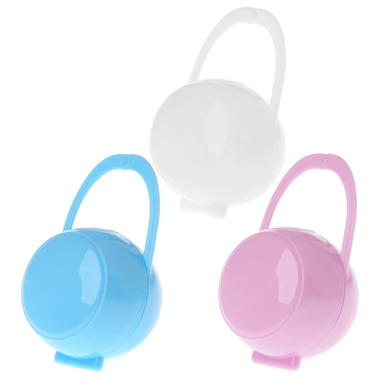 Portable Baby Boy Girl Infant Pacifier Nipple Cradle Case Holder Box Unisex New | Мать и ребенок