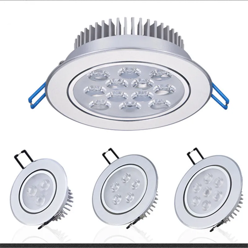 flush mount ceiling light Silver Dimmable Recessed Anti Glare LED Downlights 3W/6W/10W/14W/18W/24W COB Ceiling Spot Lights AC85~265V Background Lamps outside up and down lights