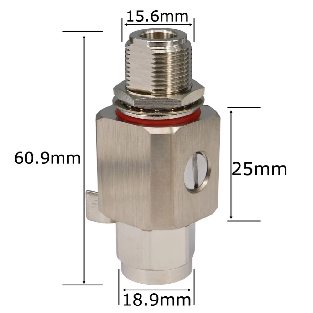 50 Ом Коаксиальный Грозовой разрядник Стабилизатор напряжения N Тип мужчина к N-Female Газоразрядная защита для Любительское радио, Си-Би радиосвязь WLAN Wi-Fi