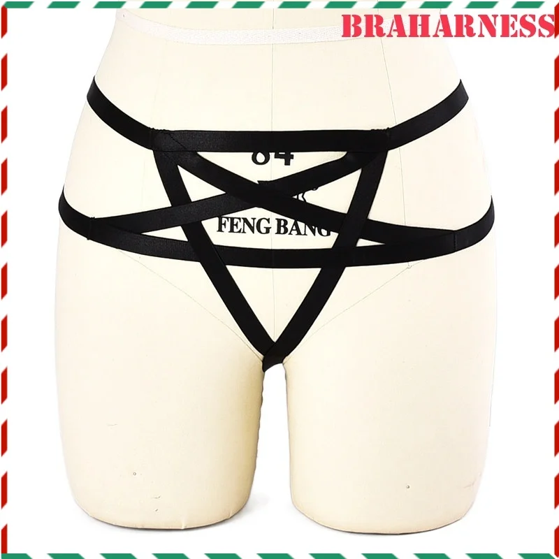 

Women's Panties Sexy Harness Thong G-Strings Female Low Waist Underwear Panty French Style Erotic Lingerie Hollow Out Design