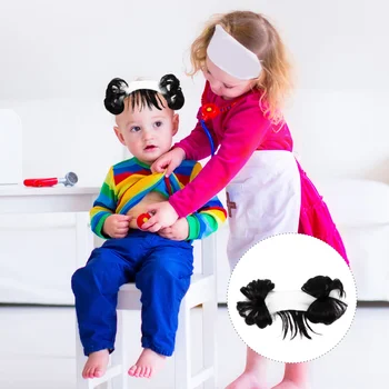 

1pc Bun Wig Hair Band Children Kids Headwear Wig Headband Hair Decoration