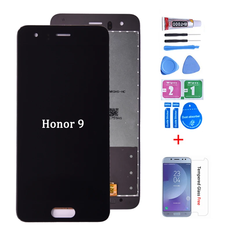 5,15 ''ЖК-дисплей для HUAWEI Honor 9 ЖК-дисплей сенсорный экран дигитайзер без рамки для Honor 9 ЖК-дисплей запасные части