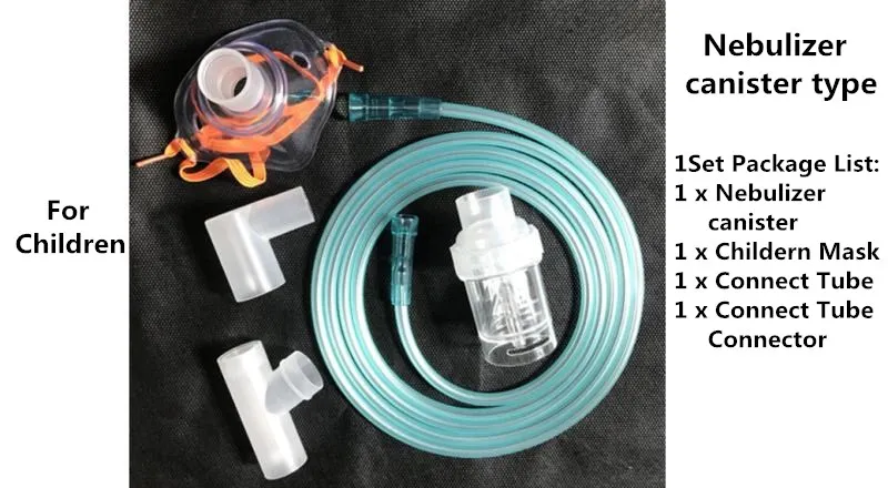 Children 1 шт. Nebulizer Canister Кислородная Маска трубки медицинского и домашнего использования концентратор кислорода аксессуары взрослых и детей маска для распыления - Цвет: Children