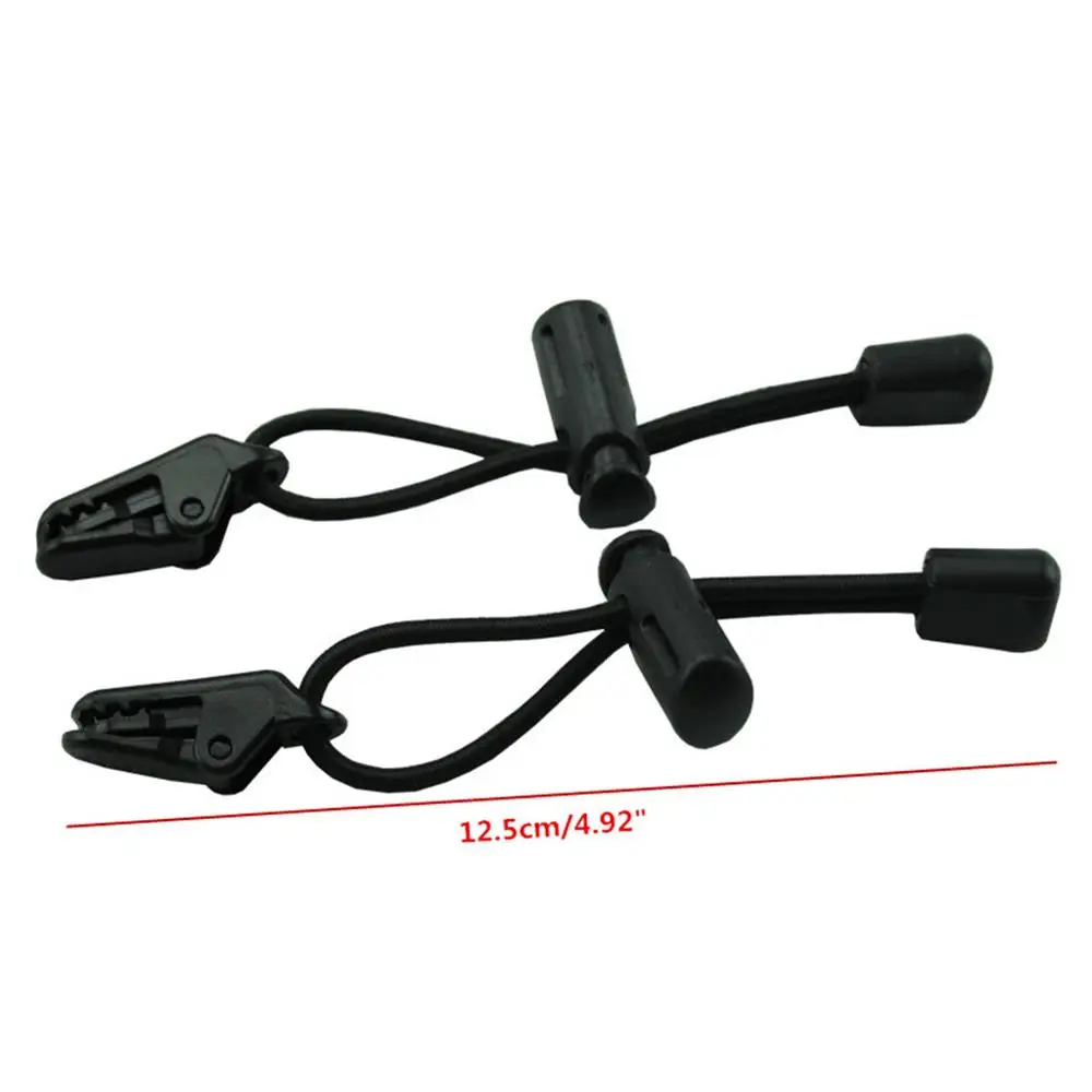 2pairs Race Bib Number Fixing Clips Buckles Loop Holder Elastic Rope for Marathon Triathlon Running Waist Belt Bag Sports Access